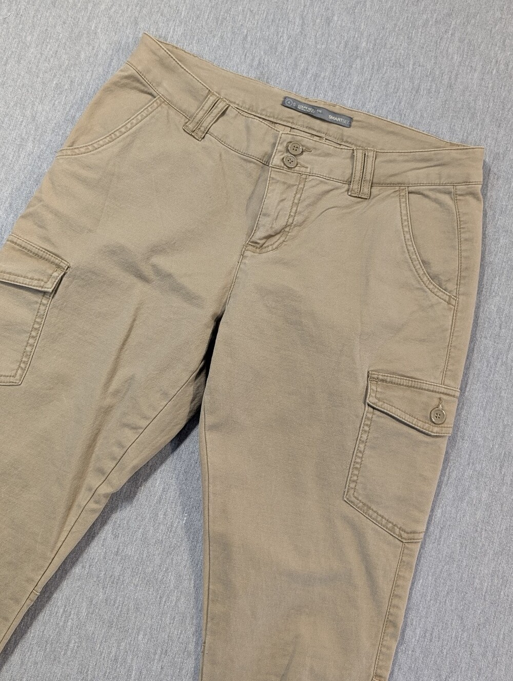 Smartset Cargo Pants Women's 4 Tan Zip Ankle